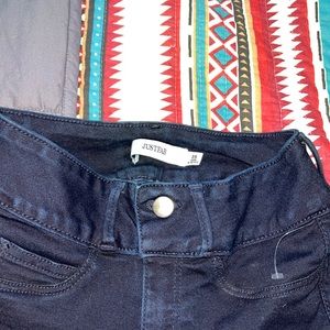 Size 25 Justfab dark navy blue jeans